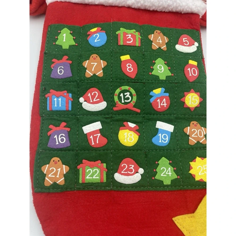 Vtg. Mickey Mouse Advent Calendar Disney Gemmy Ind. Talking Christmas Countdown